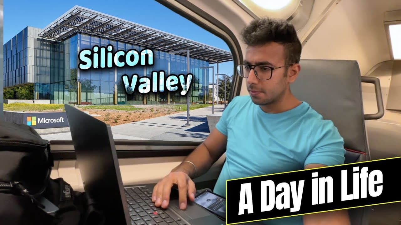 Working from a train on a Silicon Valley day trip